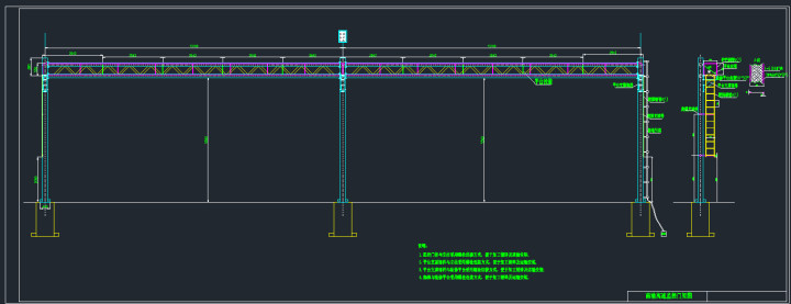 交通门架平面图_
